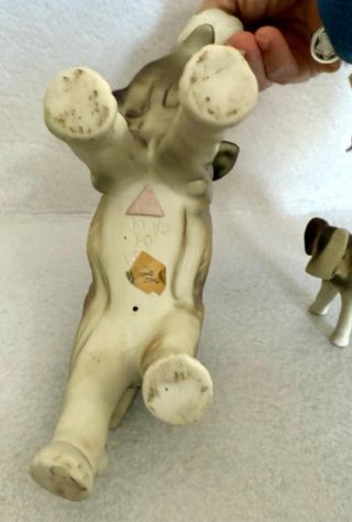 Statuine Porcellana Biscuit Royal Dux Elefanti