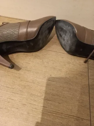 Zapatos botín cordones tacón