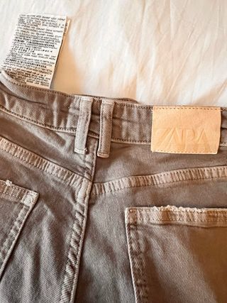 Pantalones cargo Zara beige 11-12 años, 152 cm.