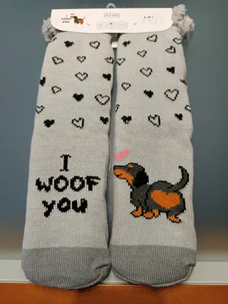 Calcetines antideslizantes perro dachshund