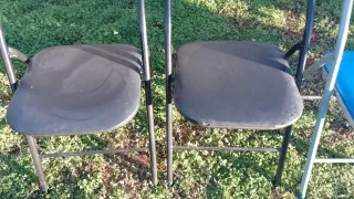 4 Sillas Plegables Metal/Plástico