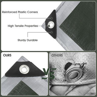 Telo Impermeabile Esterno 3x5m 180 g/m² PE con Rin