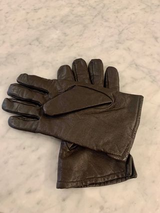 Guantes Piel Calvin Klein Marrones