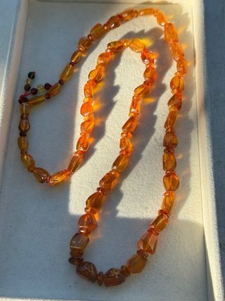 Collar de ámbar natural