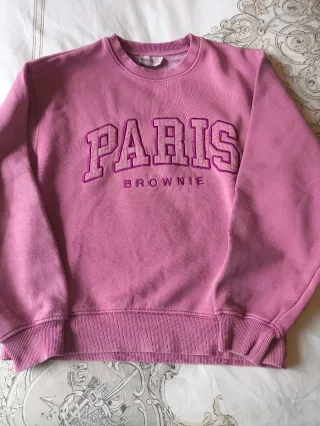 Sudadera Brownie Paris Rosa