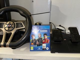 Volante y Pedales PS3/PS4/PS5 + F1 2021