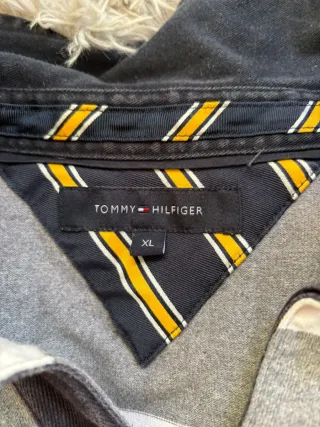 Polo Tommy Hilfiger Vintage Gris Rayas
