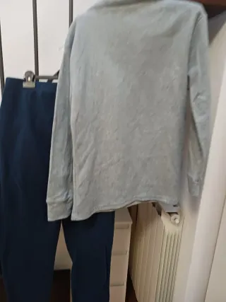 Pigiama pile blu e grigio