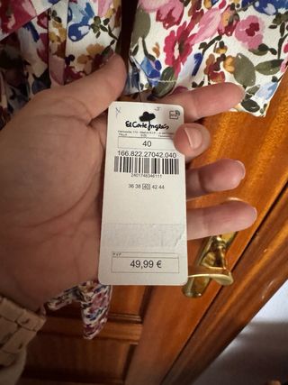 Vestido Tintoretto flores talla 40 nuevo