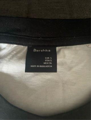 Camiseta blanca Bershka- Talla S