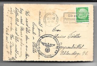 Postal Segunda Guerra Mundial - Original