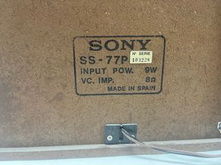 Altavoces Sony Vintage Madera