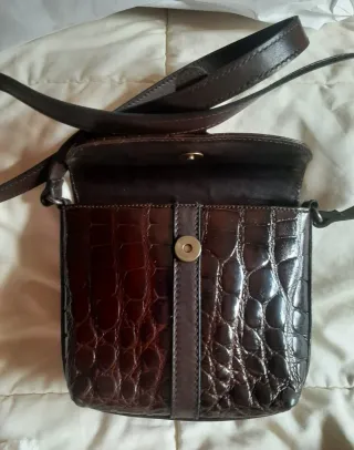 Bolso Jil Sander Cocodrilo Marrón Mini