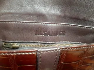 Bolso Jil Sander Cocodrilo Marrón Mini