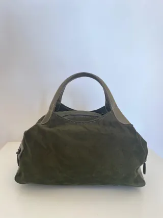 Bolso de mano verde militar