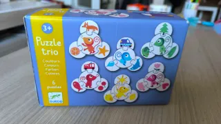 Puzzle Trio Djeco 6 Piezas Colores
