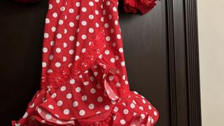 Traje de Flamenca Rojo Lunares Blancos