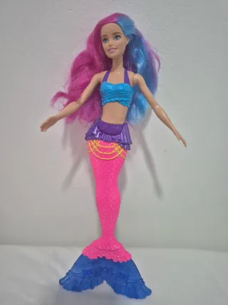 Barbie Sirena Pelo Rosa y Azul