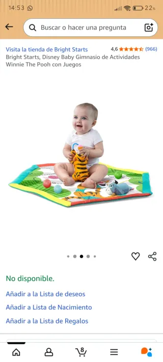 Gimnasio para bebé con accesorios