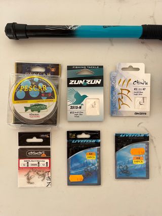 Cañas de pescar y accesorios