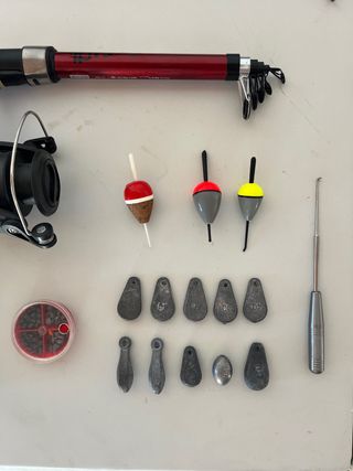 Cañas de pescar y accesorios