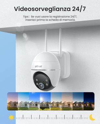 Telecamera Wi-Fi Esterna ioGeek con Pannello Solar