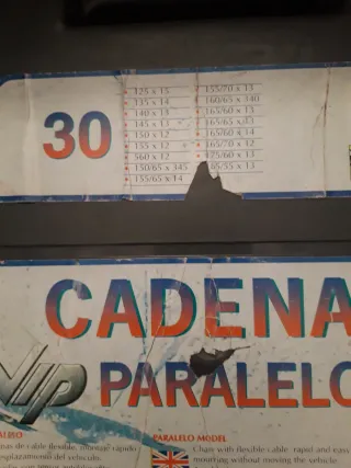 Cadenas para nieve 30