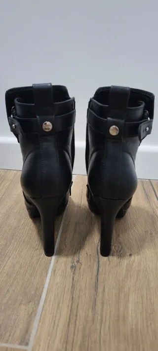 Botines Buffalo Negros Tacón Plataforma