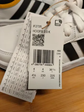 Adidas Hoops 3.0 Scarpe Tg 36 2/3