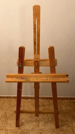 Caballete de madera pintura