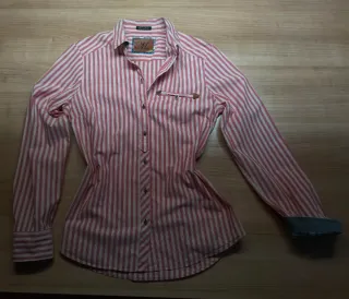 Camisa Massimo Dutti rayas mujer manga larga