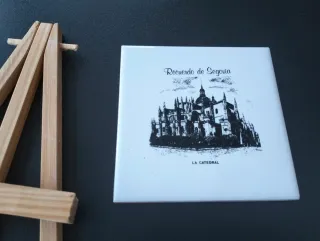 Azulejo Recuerdo de Segovia La Catedral