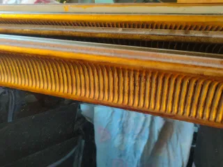 Espejo dorado marco madera