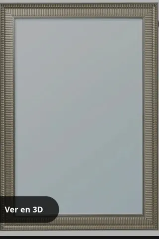 Espejo dorado marco madera