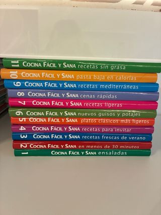 Colección ‘Cocina Fácil y Sana’ 22 tomos
