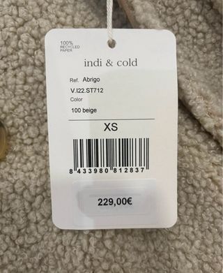 Abrigo Indi&Cold reversible XS