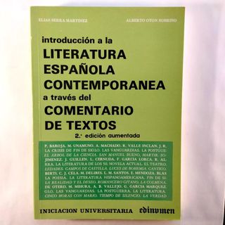Introduccion a Literatura Espanola Contemporanea