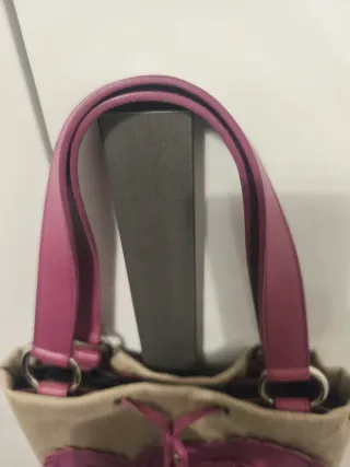 Borsa Yves Saint Laurent Cuori Beige Rosa