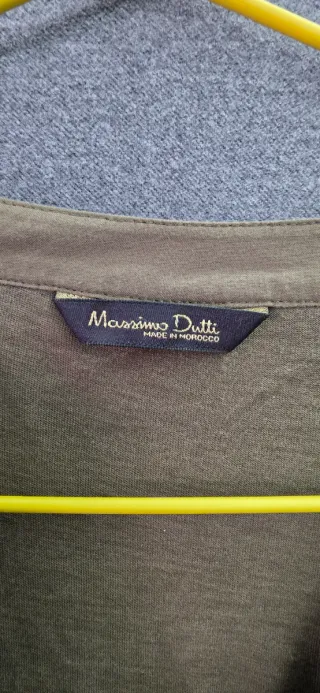 Camisa Massimo Dutti Mujer Talla M Caqui