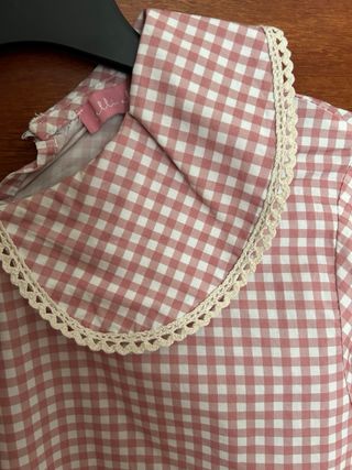 Blusa Allo Allo Cuadro Vichy Rosa