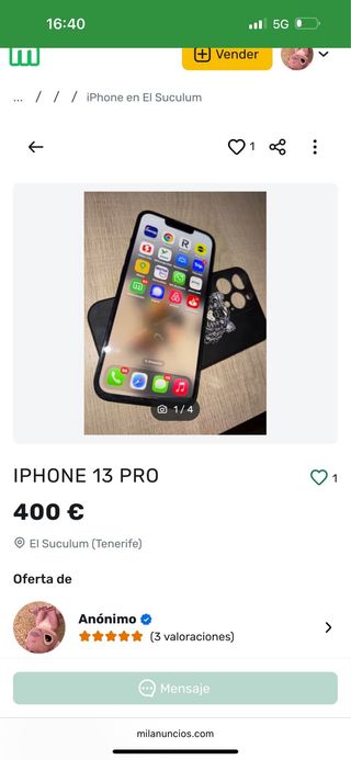 iPhone 13 Pro 256GB Verde