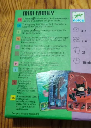 Juego de mesa Mini Family Djeco 4-7 años