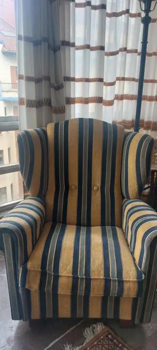 Pareja de butacas de tela muy cómodas