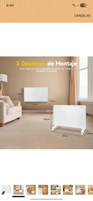 Radiador Convector Digital WIFI