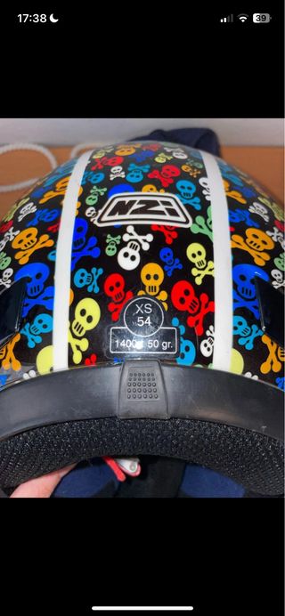 Casco Moto Talla XS Calaveras