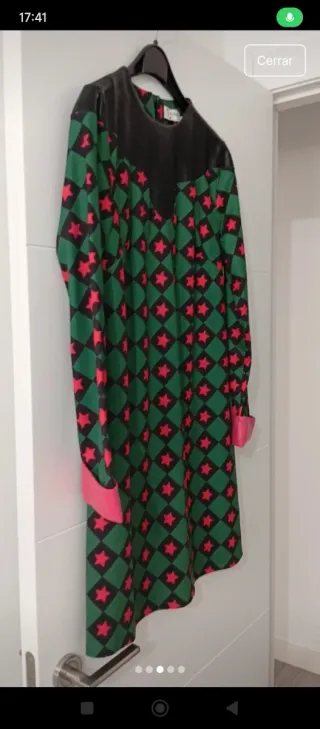 Vestido Minueto Estampado Estrellas Talla S