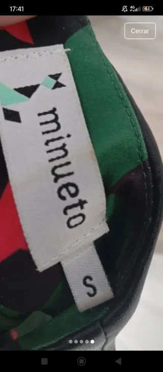 Vestido Minueto Estampado Estrellas Talla S