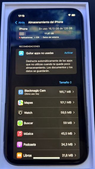 iPhone 11 128GB Negro + Caja Original