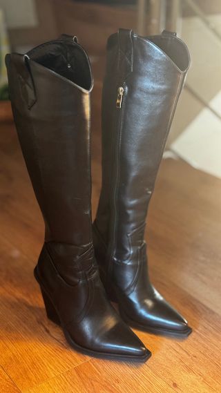 Botas de tacón altas negras