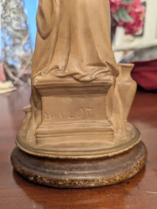 Lote 3 Figuras Olot Pasta Madera Ojos Cristal